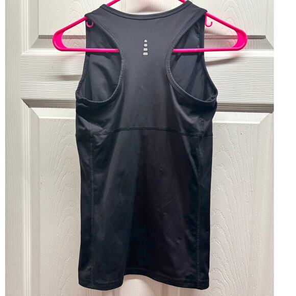 Lot of 2 Lands' End Womens Size XS Athletic Stretch Teal & Black Racerback Tanks - Picture 5 of 6